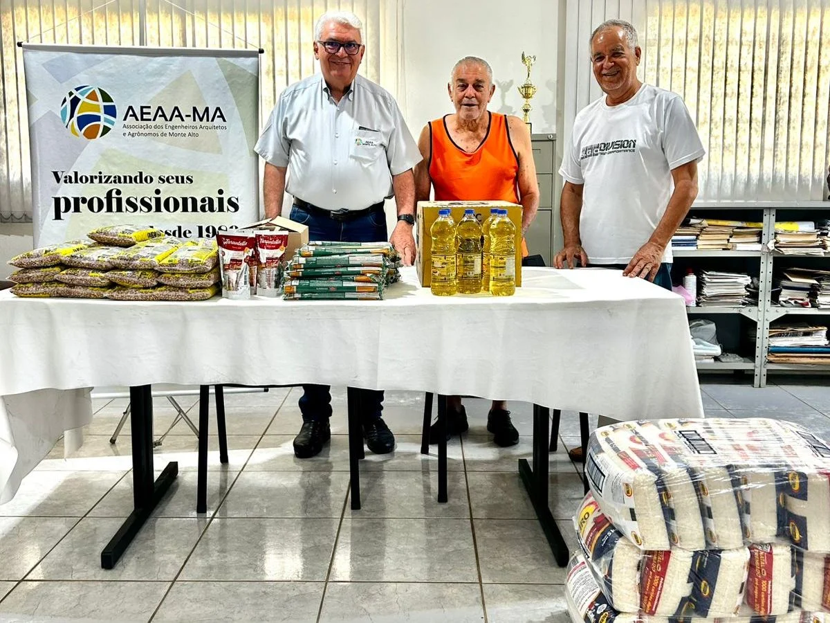 AEAAMA realiza entrega de alimentos aos Irmãos Samaritanos de Monte Alto