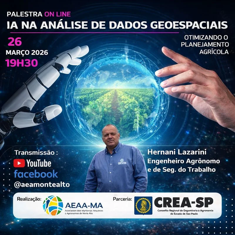 o uso da Inteligência Artificial na análise de dados geoespaciais aplicada ao planejamento agrícola.
